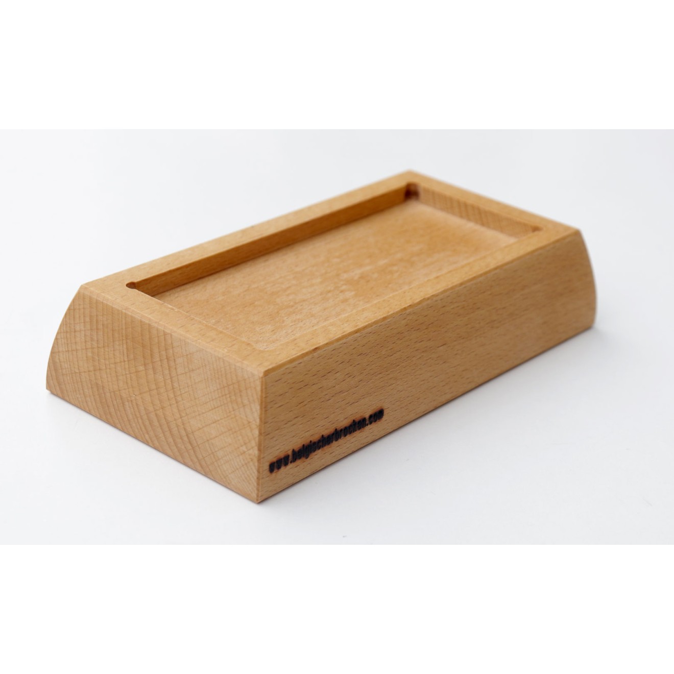 Beech wood base for whetstone dimensions 5.90x2,36 inch