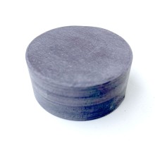Cuticola belga blu pietra per affilare rotonda diametro 38 mm con base in legno di frassino