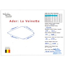 Belgian sharpening whetstone 5, extra-extra, 44.4 ins² La Veinette