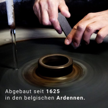 Schleifstein Deluxe Belgischer Brocken blau 150x50 mm
